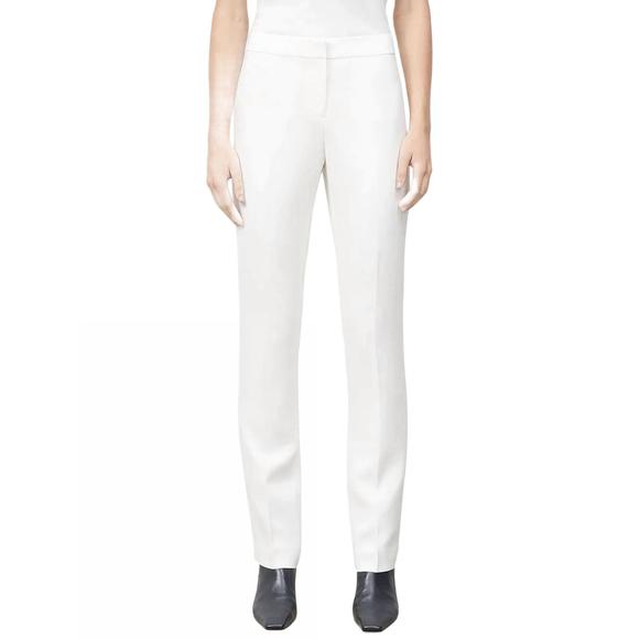 NEW LAFAYETTE 148 finesse crepe barrow pant in cloud - Picture 1 of 3